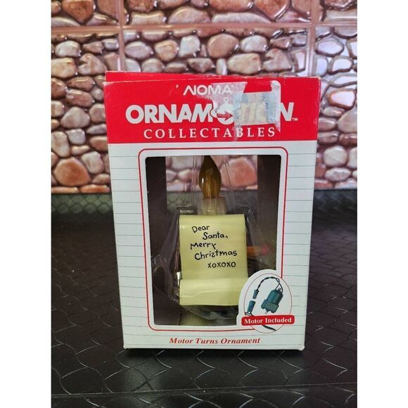 NOMA Ornamotion Christmas Ornament Mouse in Candlestick Motor Included Orig Box - Picture 3 of 6